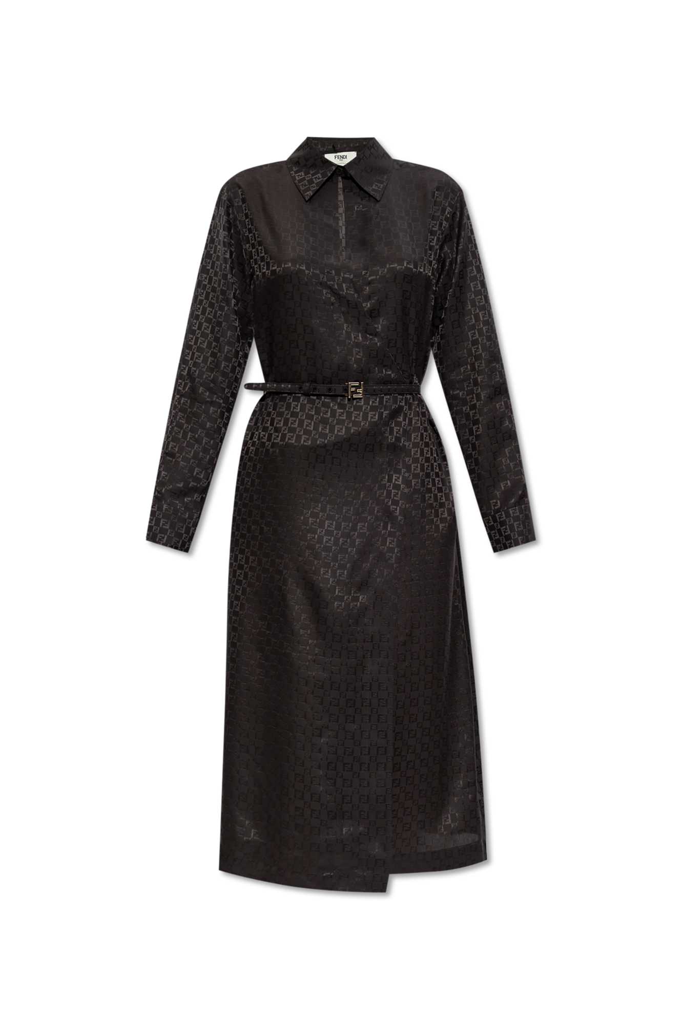 Fendi Silk dress with belt | Women's | Vitkac